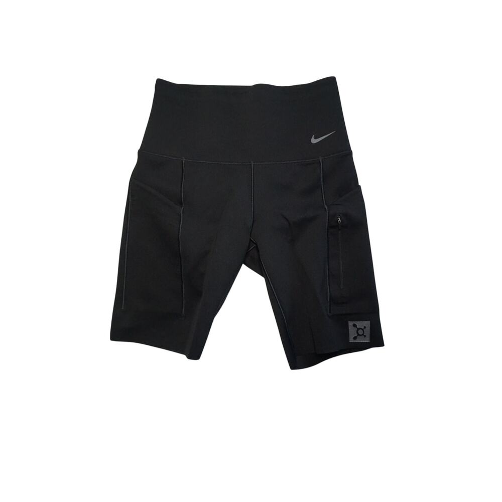 Dynamic Nike Orange Theory Black Cycling Shorts - Ready for Your Ride!
